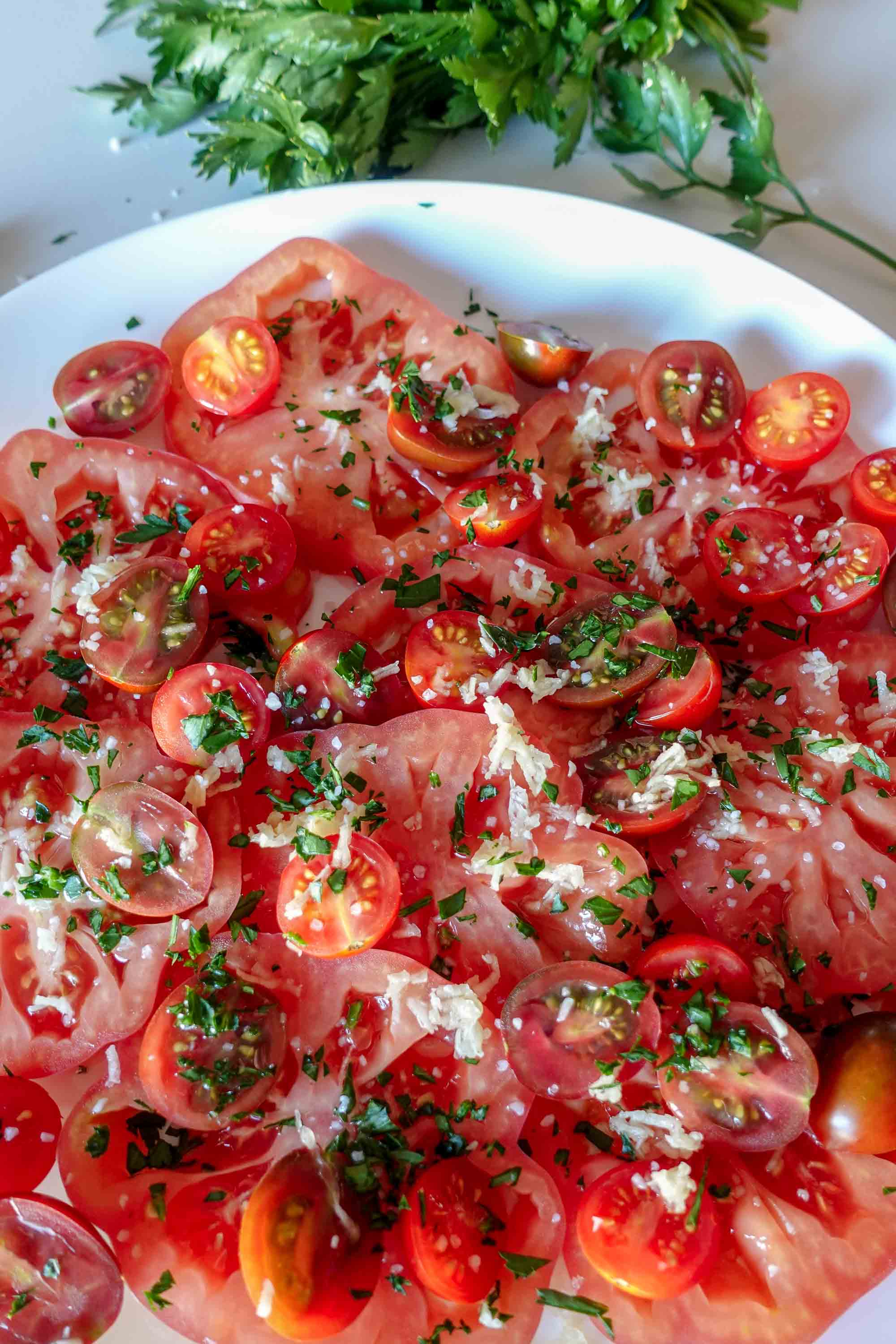 Garlic Tomato Salad