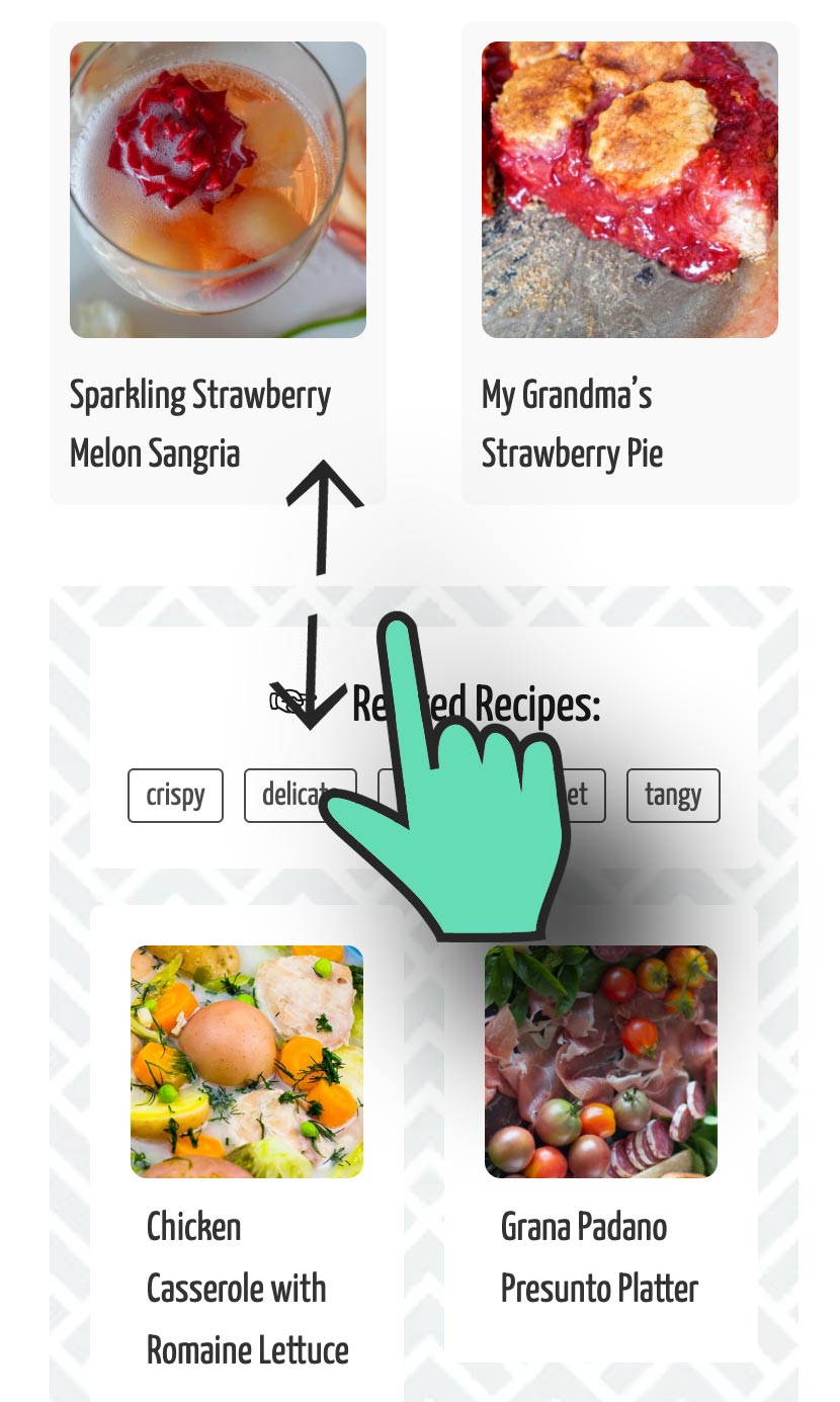 Scrolling to other recipes block