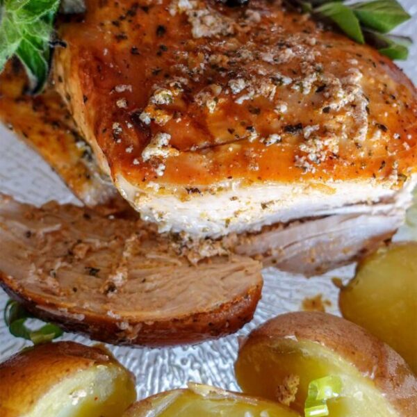 Roasted Turkey Breast With Spices made at home and ready to eat