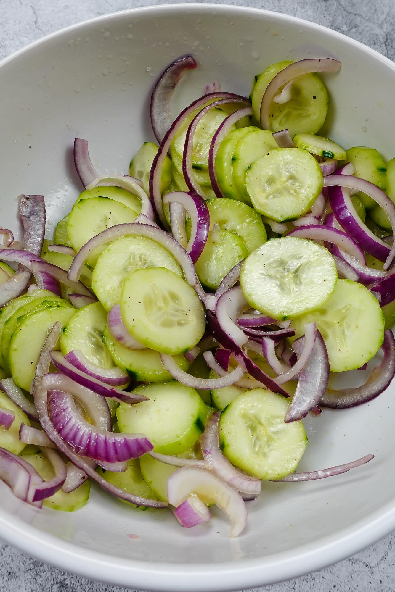 Cucumber Red Onion Salad