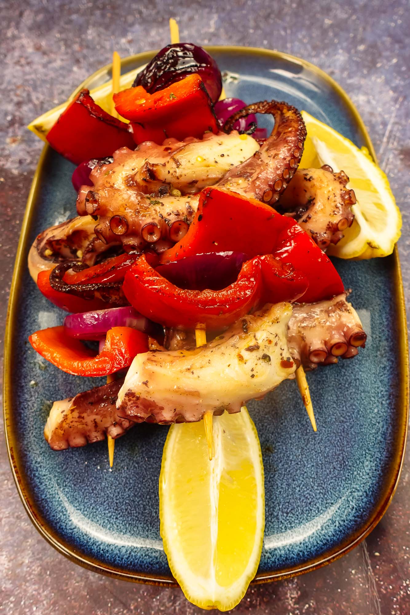 Grilled Octopus Skewers Recipe - Helena's Recipes